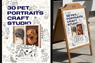 create a narrative and engaging printable poster design