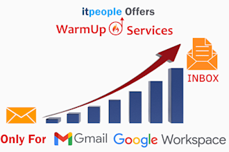 warmup your SMTP server for inbox to gmail or workspace