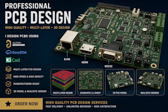 make pcb design pcb layout and circuit schematic