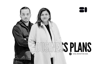 prepare business plans for sba, investors and visa purposes