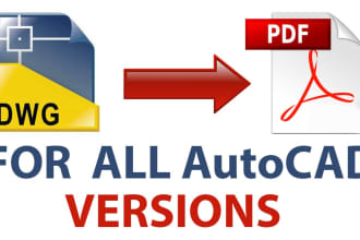 convert autocad dwg and dxf files to high quality pdfs