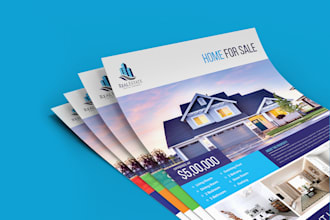 do professional real estate flyer for you