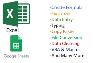 do excel and google sheets formula or work