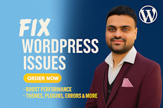 fix wordpress issues, fix wordpress error, fix wordpress bug, critical error