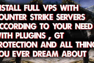create vps, ogp and counter strike servers and manage it