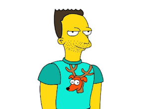 draw you as SIMPSON character