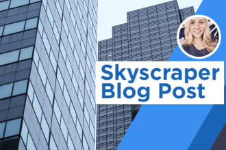 write an SEO blog post using the skyscraper technique