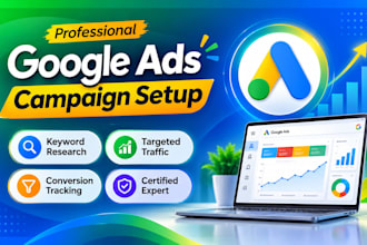 setup and manage google ads campaign, adwords, ppc ads manager