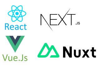 develop react, next js, vue, nuxt web app and fix errors