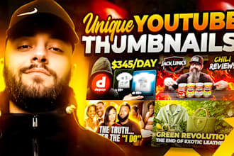 design unique youtube thumbnails