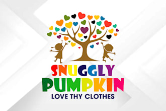 design a beautiful, baby, kids or children logo