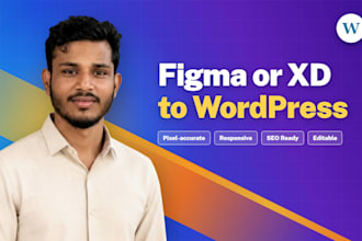 convert figma to wordpress, wix, webflow, html or lovable to wordpress website