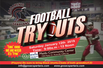 design your sports, club, event and fliers