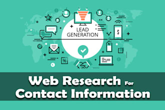 do web research for contact information