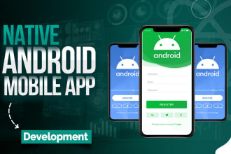 develop native android app using java in android studio