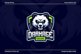design mascot logo for your gaming, esports, or sports team