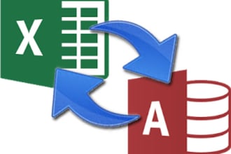 do analysis in excel, access and make a gis map of it