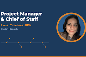 your chief of staff and project manager in spanish or english