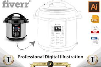 do vector line drawing