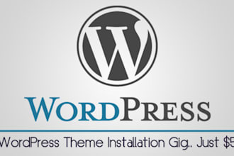 install a WordPress theme for you