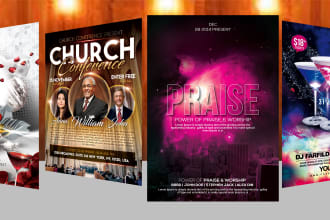 do professional valintine, church,event or any flyer in 12 h