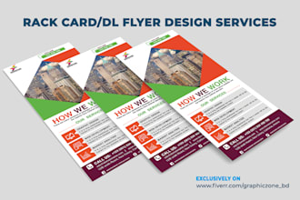design outstanding rack card and dl flyer for you