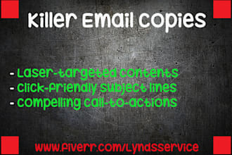 write killer emails for your email marketing campaign
