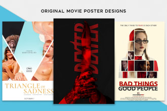 design a premium movie poster, film poster