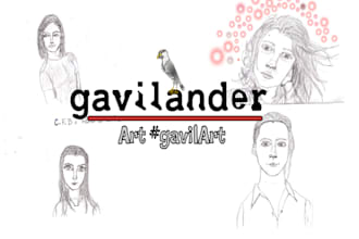 make a hand drawn pencil sketch