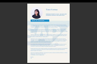 write a professional resume and cover letter