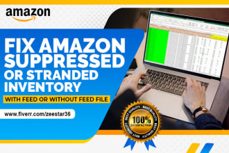 fix amazon suppressed listing, stranded inventory and 8541 error