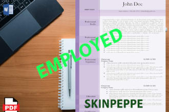 rewrite resume, cover letter, linkedin profile writer