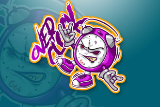 make custom logo, sticker mascot cartoon