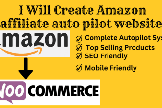 create amazon autopilot  woocommerce store for passive income