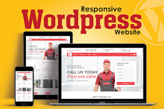 design complete responsive wordpress website