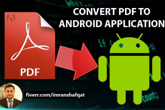 convert a PDF to android ebook app