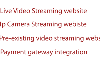 create a custom streaming website webcam ip cameras
