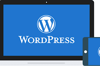 create a wordpress website for you