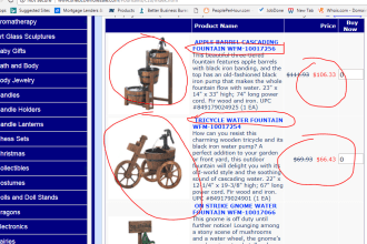do product list data scrape ebay amazon ali express etsy etc