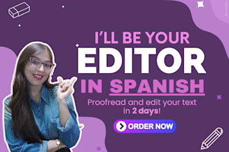 proofread and edit your text in spanish