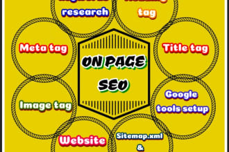 operate on page SEO optimization for wordpress site