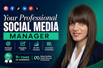 be your social media manager marketing and content creator