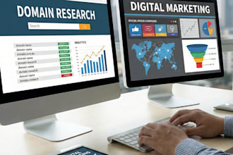 do domain research, digital marketing
