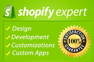 create a complete shopify store for you