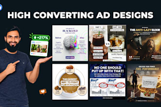 design static facebook or meta ad creative, ad image, ads design