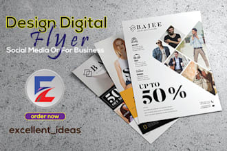 design digital flyer for social media or business