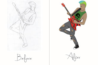 make an image, or drawing, in vectors