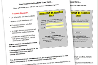 teach you how to build award winning SQUEEZE page that will skyrocket your opt in rate and profits for your online business
