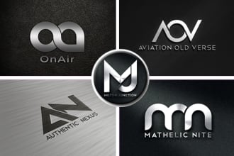 design modern initial letter or monogram logo