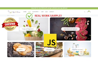 be your javascript developer and do website development html css javascript js